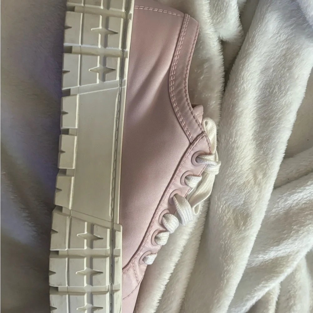 Prada Pink Platform Sneakers